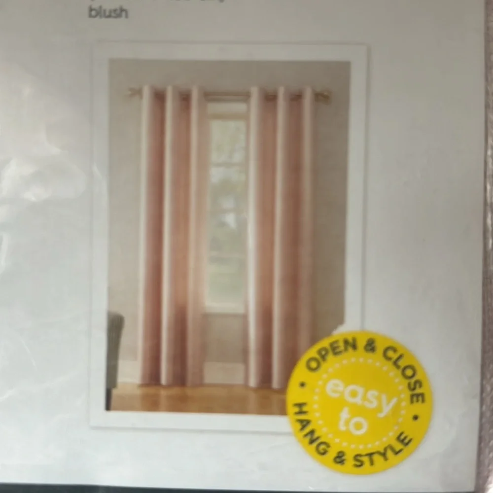 No 918 Curtains 63”. New. 2 Panels